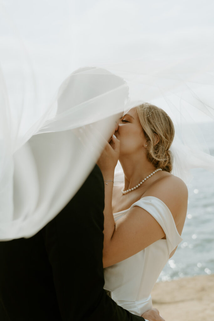 sunset cliffs wedding couple photos