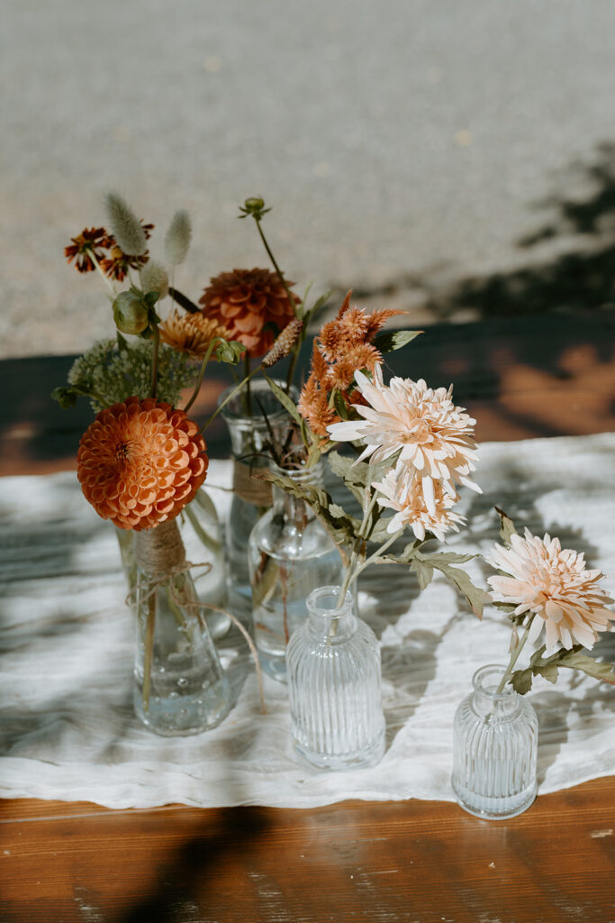 boho floral centerpieces