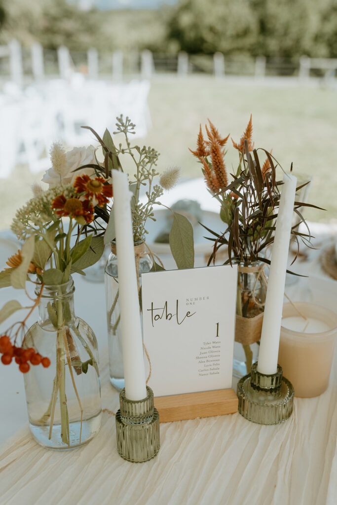 boho wedding table decor