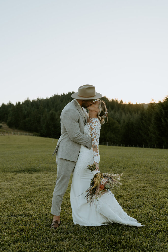 Orchard wedding in Oregon