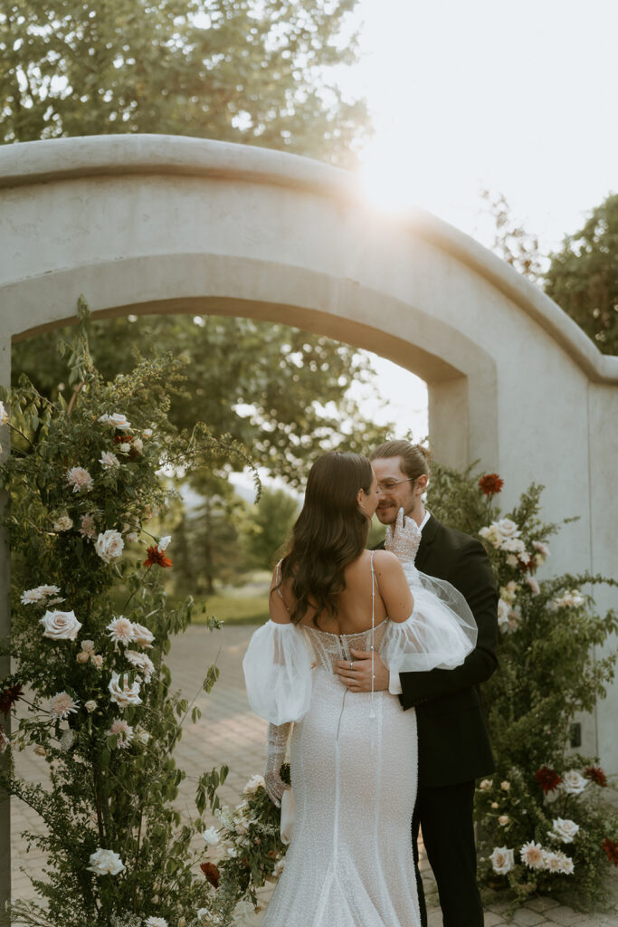 bridal styled shoot at a Washington winery 